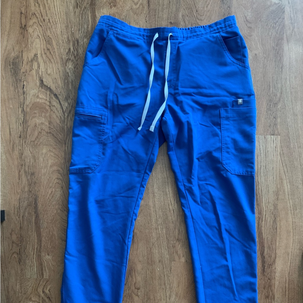 Royal blue figs scrubs bottoms